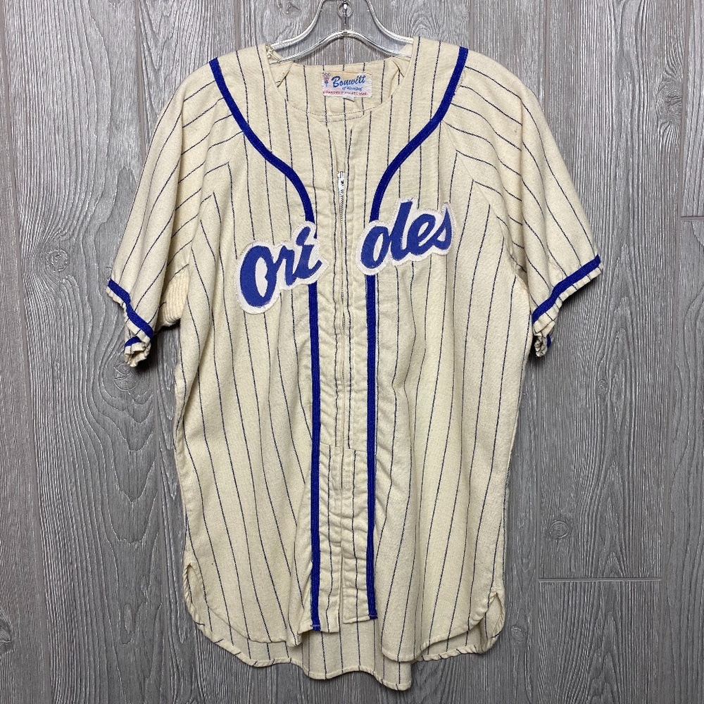 Rare Orioles Baseball;; Zipper wool shirt